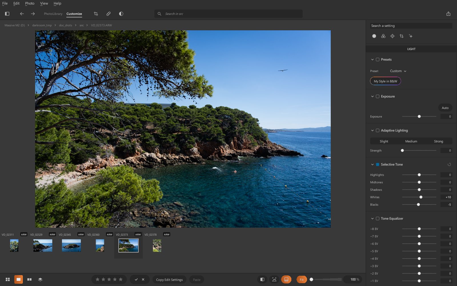 Workspace for DxO PhotoLab users